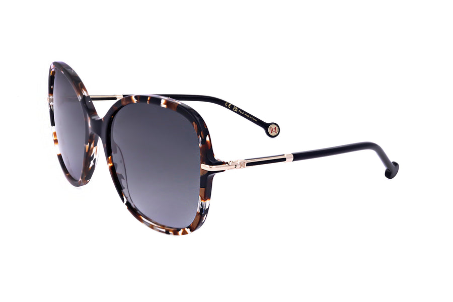 Preloved - Carolina Herrera Womens 58mm Black Havana Gold Sunglasses Her0269-S-Xwy-58 One Color