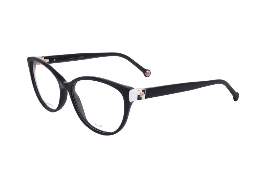 Preloved - Carolina Herrera Womens 55mm Black White Eyeglasses Her0240-80s-55 One Color