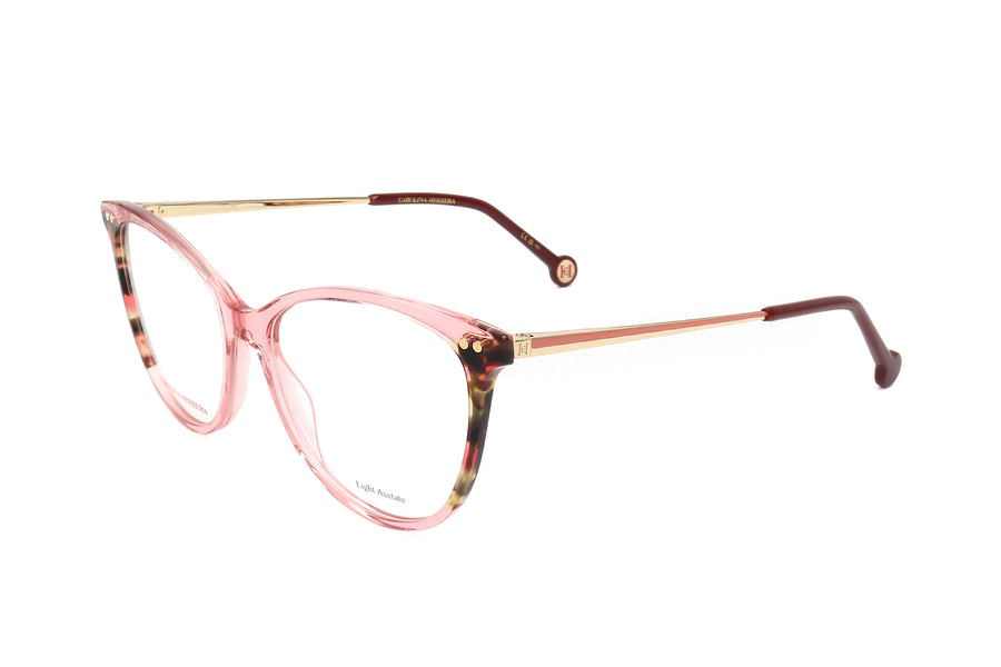 Preloved - Carolina Herrera Womens 54mm Pink Havana Eyeglasses Her0210-Ht8-54 One Color
