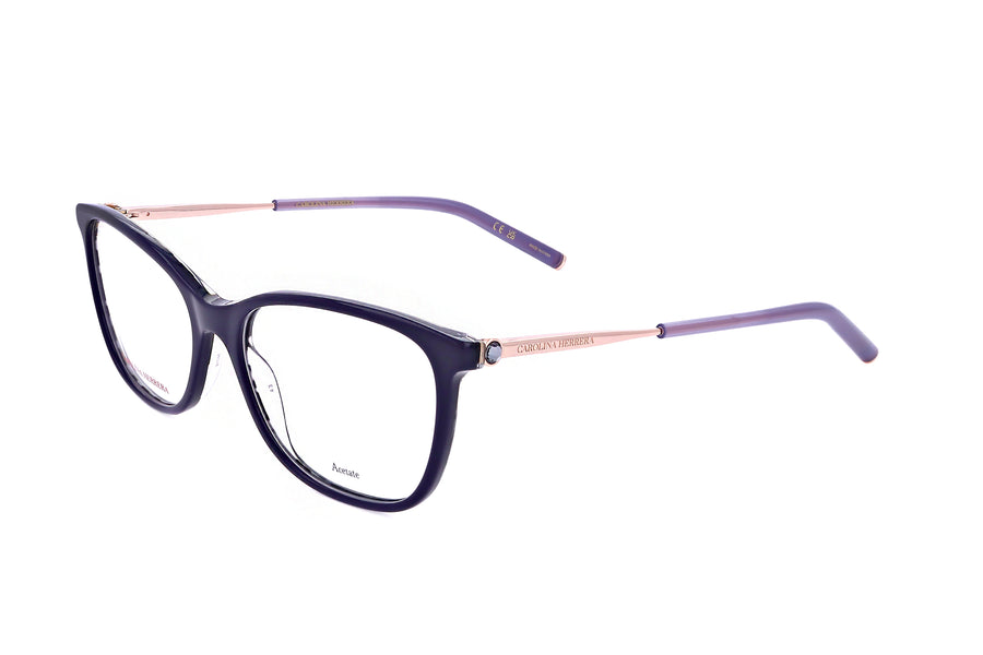 Preloved - Carolina Herrera Womens 54mm Blue Gold Eyeglasses Her0197-Ky2-54 One Color