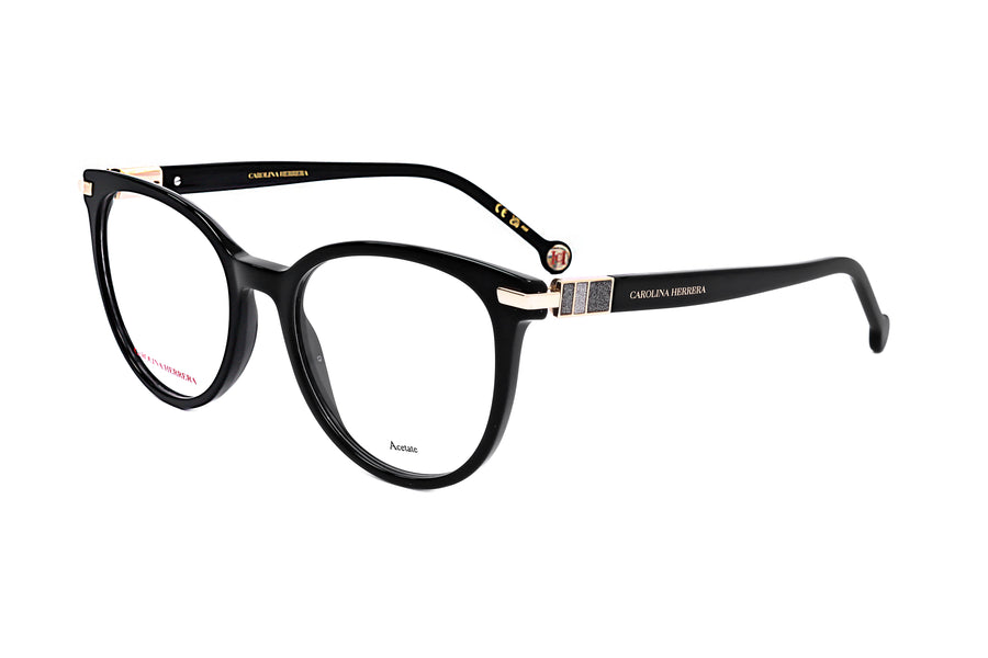 Preloved - Carolina Herrera Womens 53mm Black Eyeglasses Her0156-807-53 One Color