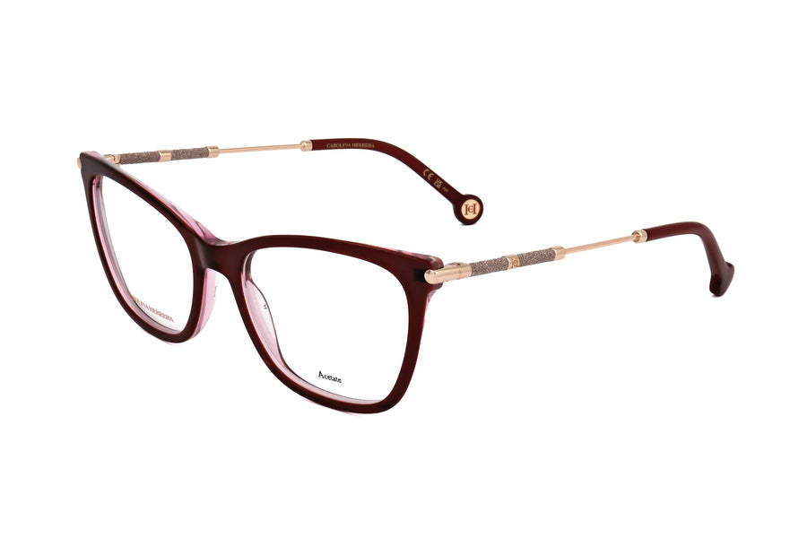 Preloved - Carolina Herrera Womens 54mm Burgundy Eyeglasses Her0151-Lhf-54 One Color