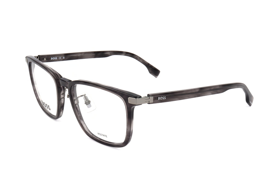Preloved - Hugo Boss Mens 54mm Grey Horn Eyeglasses Boss1408-F-2w8-54 One Color