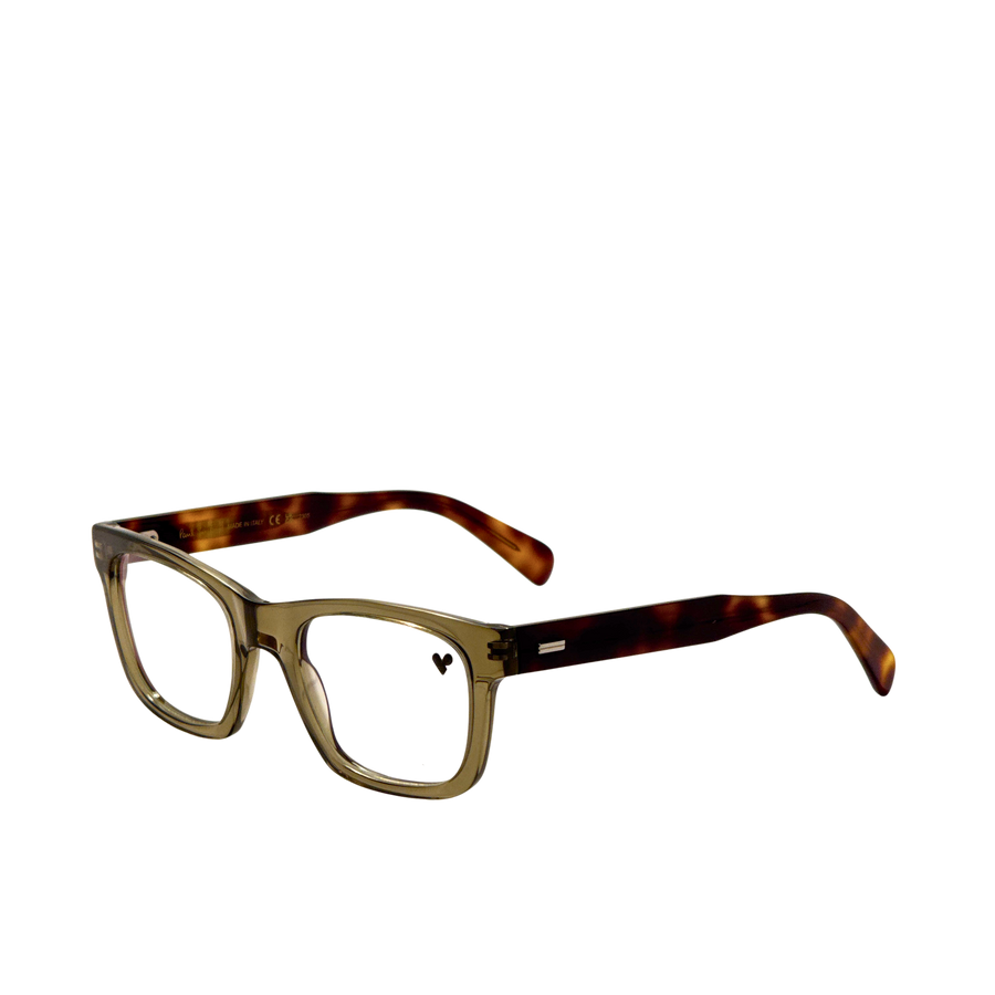 Preloved - Paul Smith Mens Griffin 53mm Transparent Khaki Eyeglasses Psop095-317-53 One Color