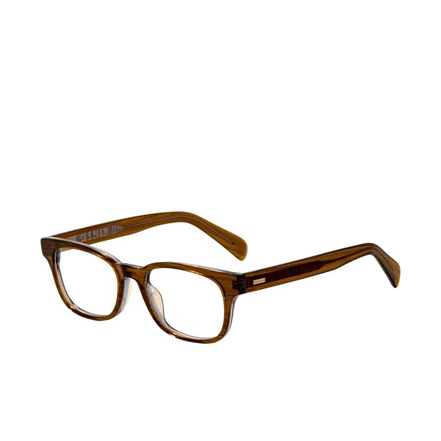 Preloved - Paul Smith Unisex Grafton 53mm Multistripe Brown Eyeglasses Psop09453-002-53 One Color