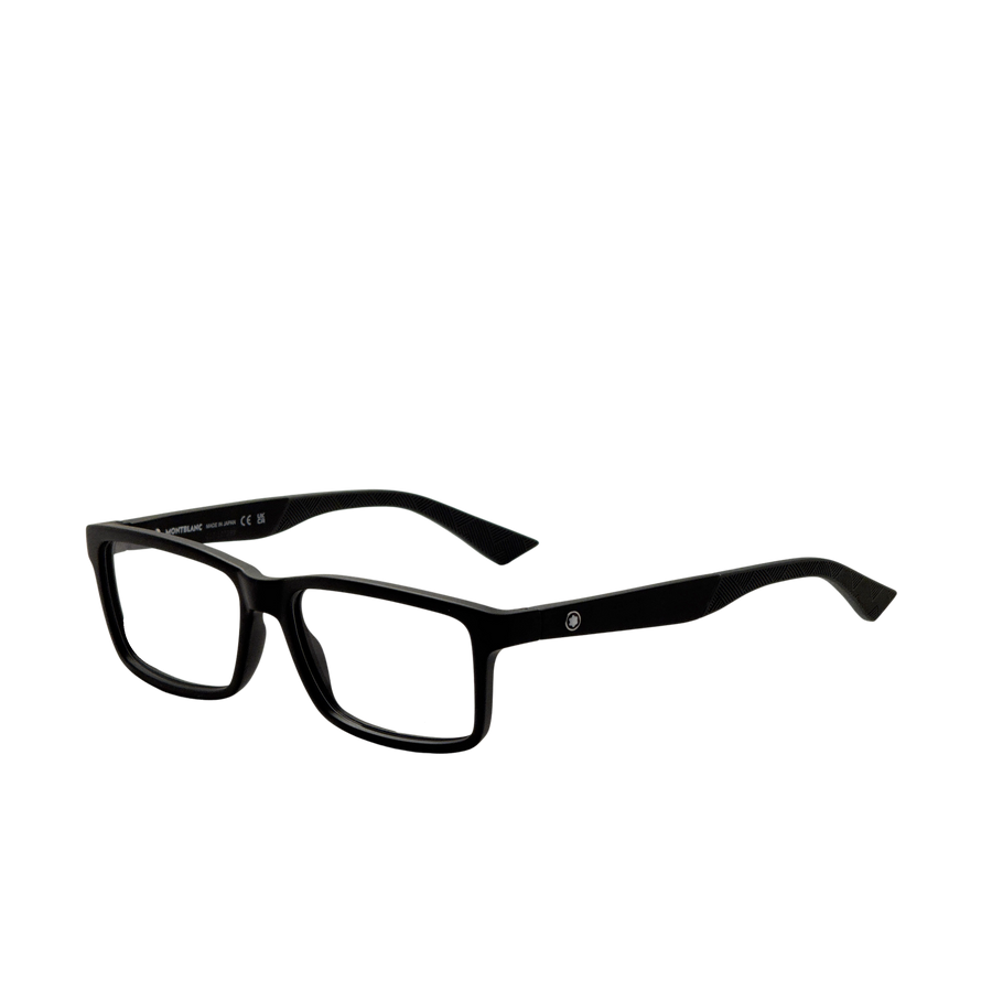 Preloved - Montblanc Mens 57 Mm Matte Blcak Eyeglasses Mb0402o-002-57 One Color