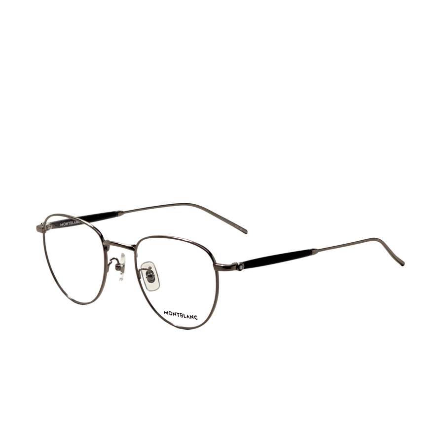 Preloved - Montblanc Mens 50 Mm Gumetal Eyeglasses Mb0410o-004-50 One Color