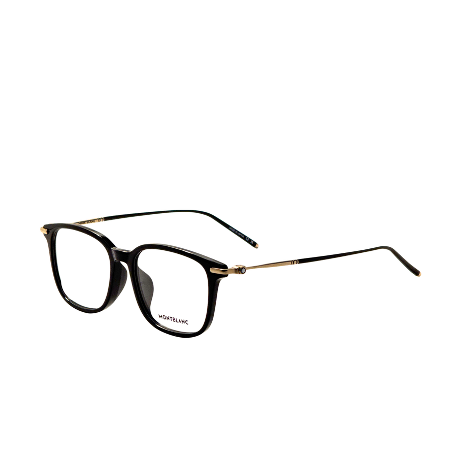 Preloved - Montblanc Mens 54 Mm Black Gold Eyeglasses Mb0413oa-002-54 One Color