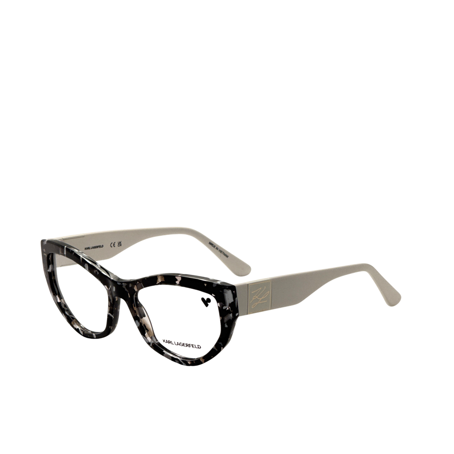 Preloved - Karl Lagerfeld Womens 55mm Marble Black Eyeglasses Kl6211-016-55 One Color