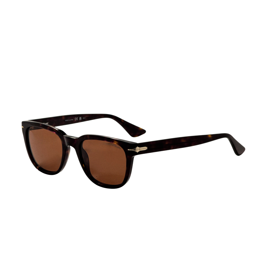 Preloved - Montblanc Mens 53 Mm Havana Sunglasses Mb0302s-012 One Color