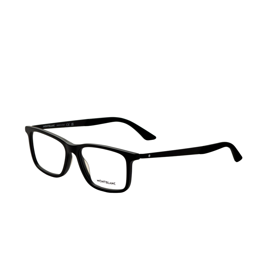 Preloved - Montblanc Mens 55 Mm Black Eyeglasses Mb0333o-001-55 One Color