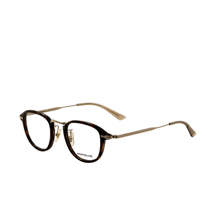 Preloved - Montblanc Mens 48 Mm Havana Eyeglasses Mb0336o-002-48 One Color