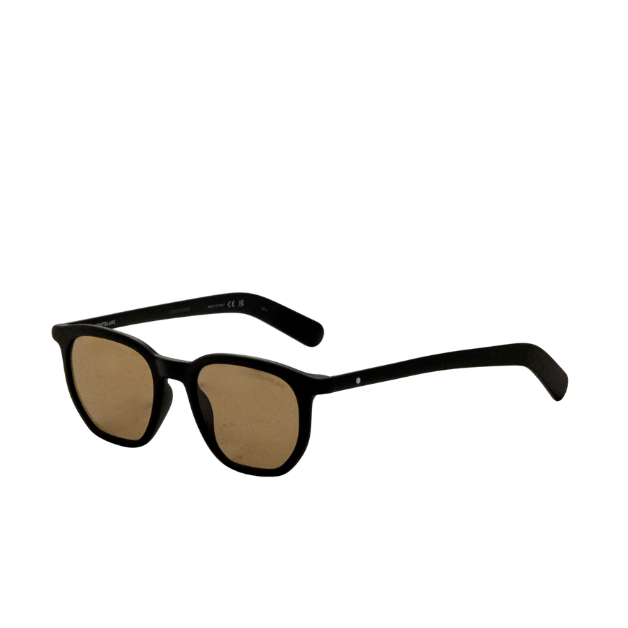 Preloved - Montblanc Mens 50 Mm Black Sunglasses Mb0352s-007 One Color