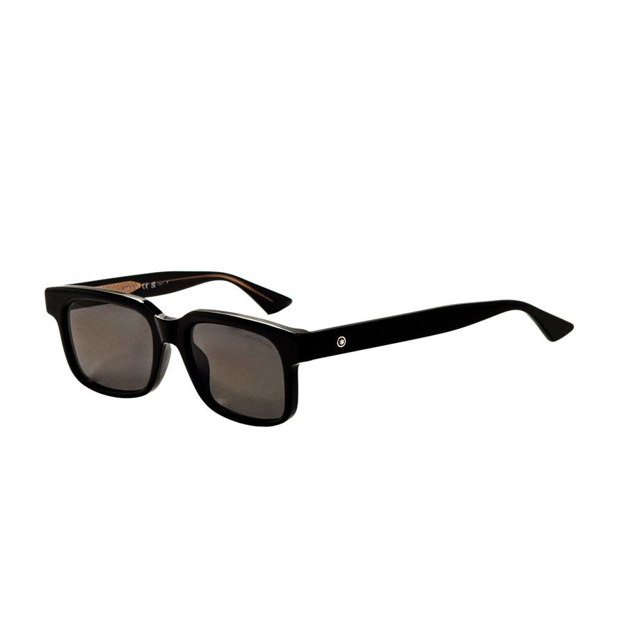 Preloved - Montblanc Mens 54 Mm Black Sunglasses Mb0383s-005 One Color