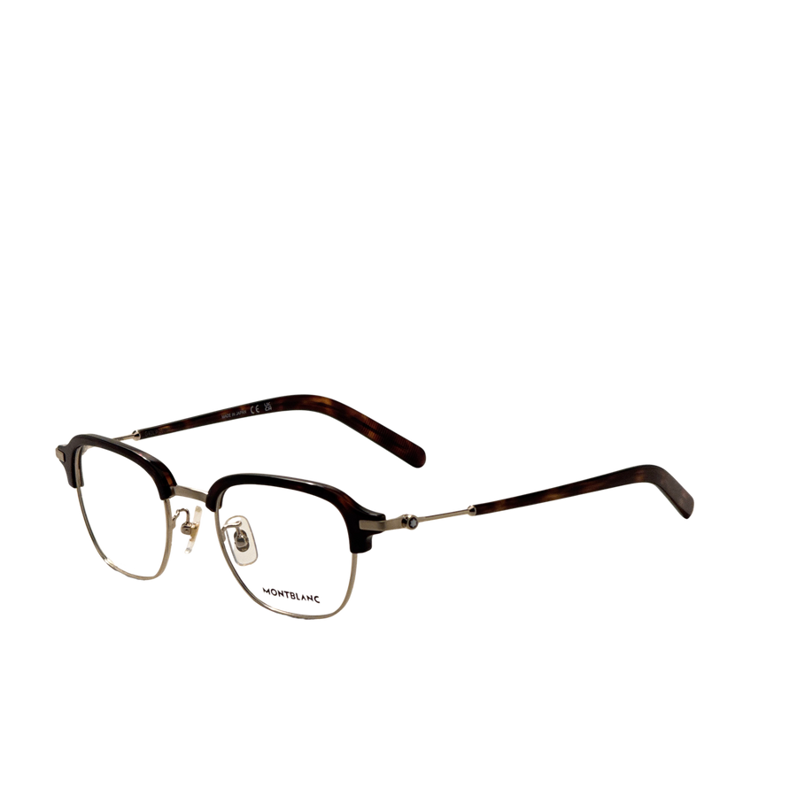 Preloved - Montblanc Mens 50 Mm Havana Gold Eyeglasses Mb0390o-003-50 One Color
