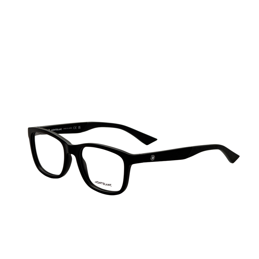 Preloved - Montblanc Mens 55 Mm Black Eyeglasses Mb0401o-002-55 One Color