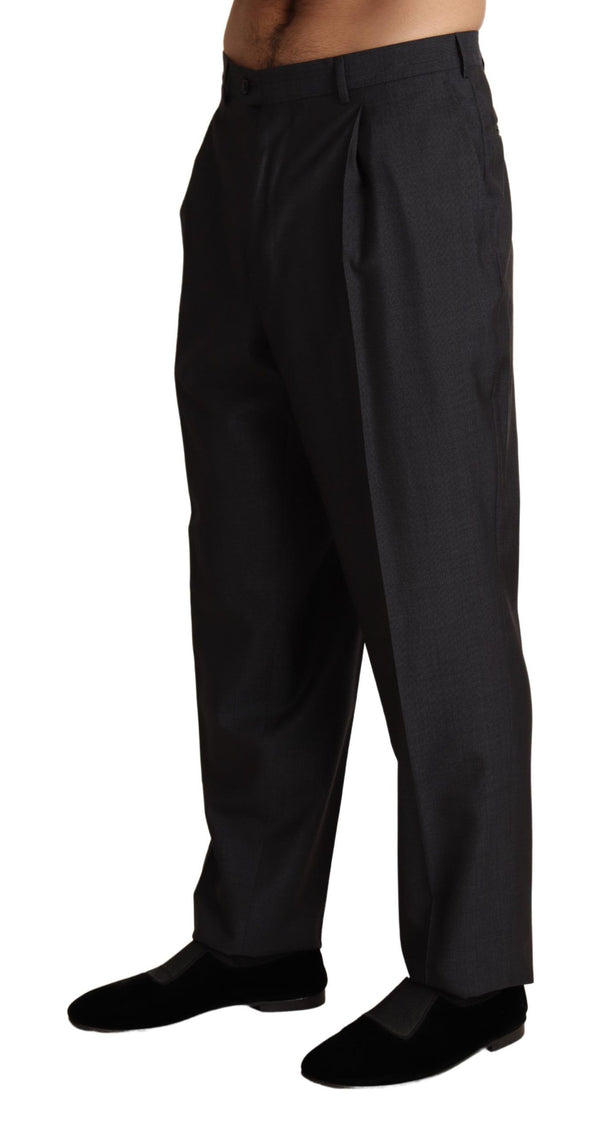 Dolce & Gabbana 85% Wool 15% Silk trousers in gray