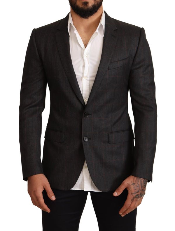 Dolce & Gabbana 100% Wool; Lining: 73% Viscose blazer in gray