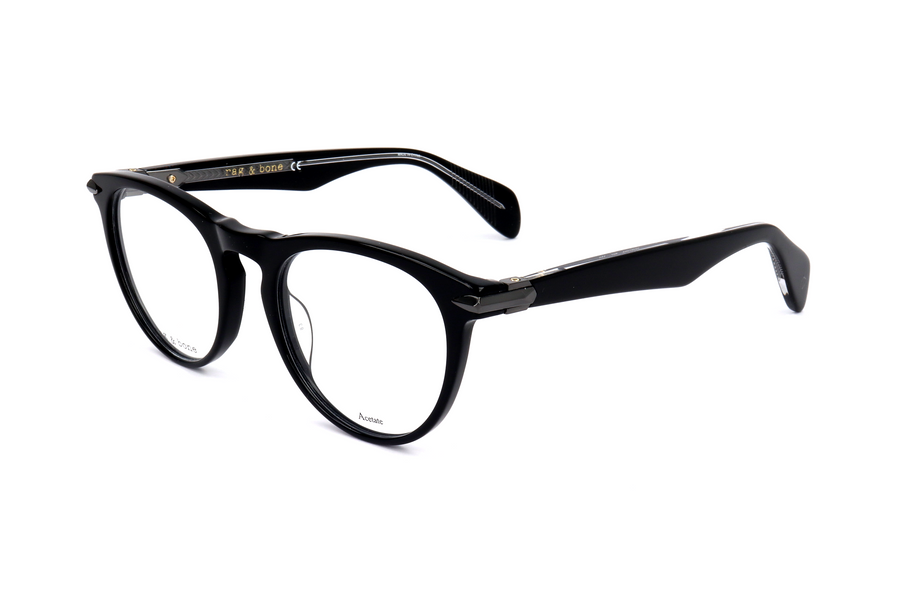Preloved - Rag & Bone Mens 51 Mm Black Eyeglasses Rnb7003-807-51 One Color