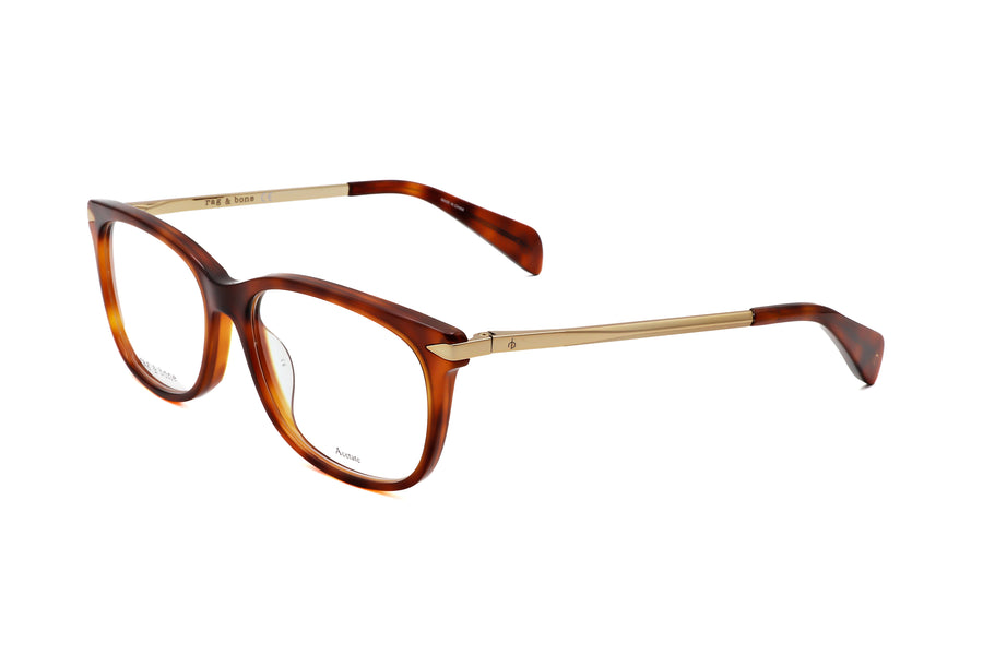 Preloved - Rag & Bone Womens 54 Mm Yellow Havana Gold Eyeglasses Rnb3006-Y67-54 One Color