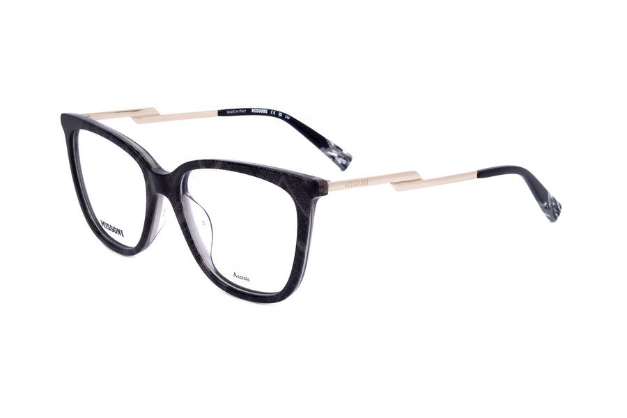 Preloved - Missoni Womens 53 Mm White Black Pattern Eyeglasses Mis0125-G-S37-53 One Color