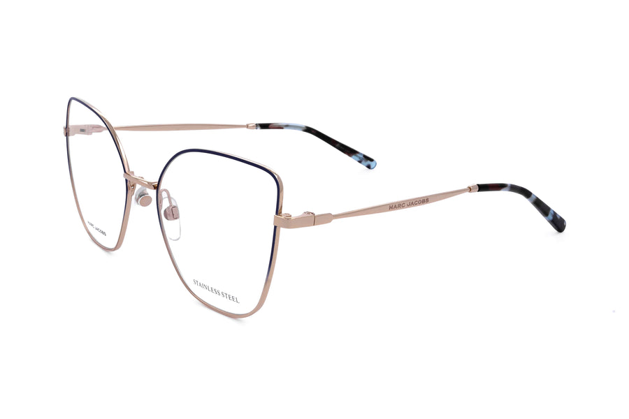 Preloved - Marc Jacobs Womens 56 Mm Matte Blue Gold Eyeglasses Marc704-0nuc-18 One Color