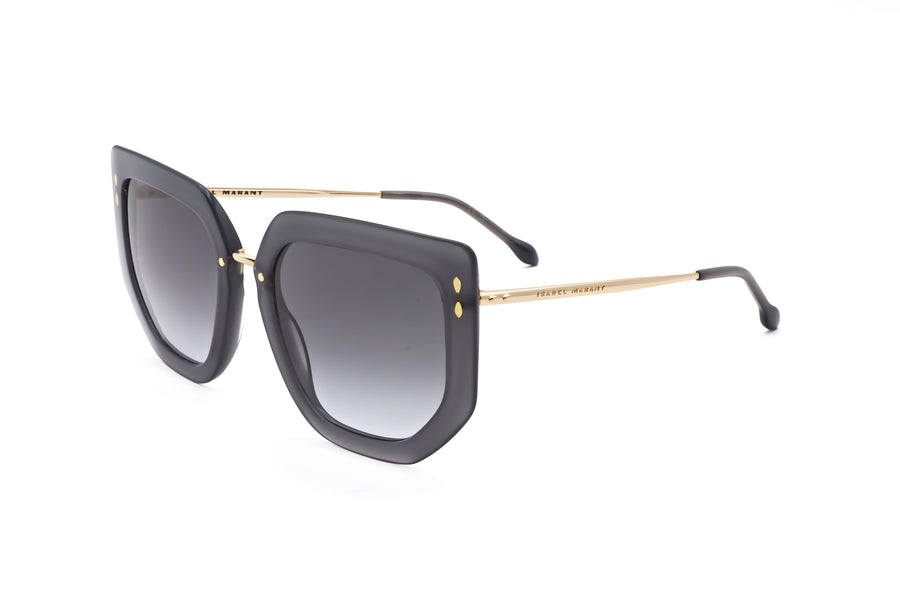 Preloved - Isabel Marant Womens 55 Mm Grey Gold Sunglasses Im0149-S-Ft3-55 One Color