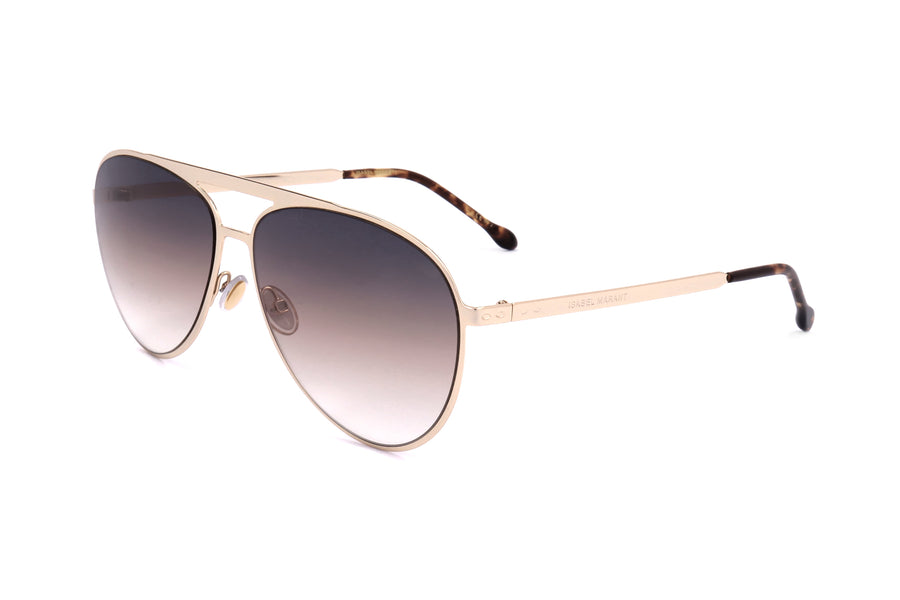 Preloved - Isabel Marant Womens 62mm Gold Brown Sunglasses Im0100-S-01q-62 One Color