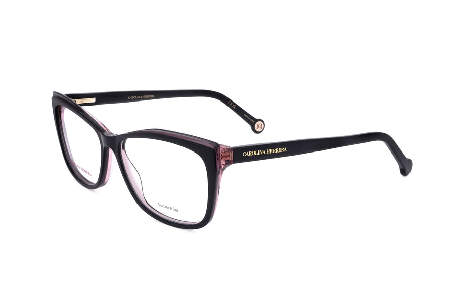 Preloved - Carolina Herrera Womens 55 Mm Black Nude Eyeglasses Her0208-Kdx-55 One Color