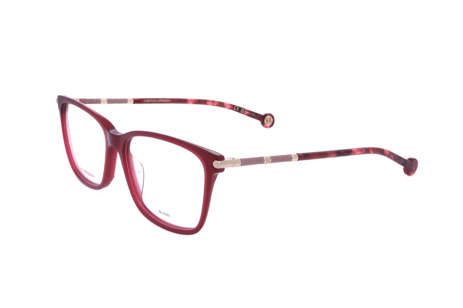 Preloved - Carolina Herrera Womens 55 Mm Burgundy Gold Eyeglasses Her0199-G-6k3-55 One Color