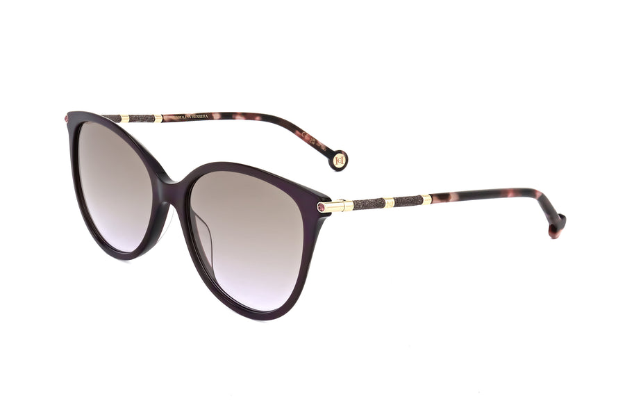 Preloved - Carolina Herrera Womens 57 Mm Plum Gold Sunglasses Her0189gs-0t1w-Qr One Color