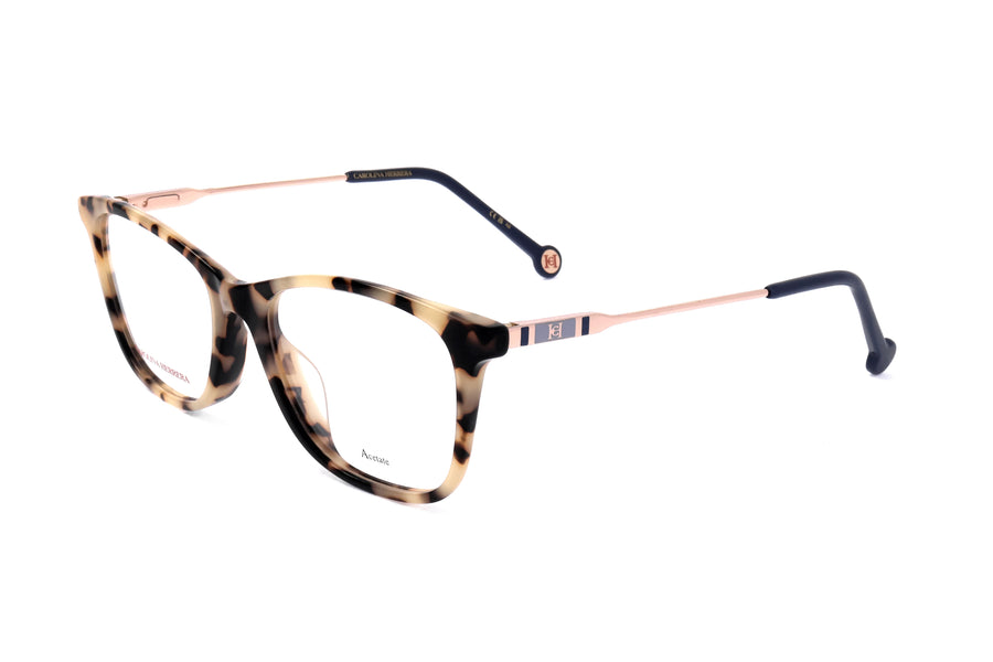 Preloved - Carolina Herrera Womens 52 Mm Havana Blue Eyeglasses Her0118-G-Ipr-52 One Color