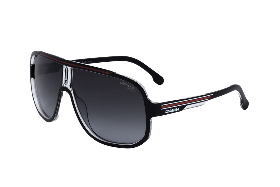 Preloved - Carrera Mens 63 Mm Black Red Sunglasses Carrera1058-S-Oit-63 One Color