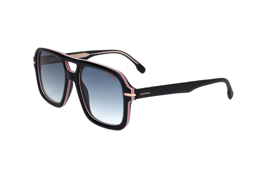 Preloved - Carrera Mens 55 Mm Striped Black Sunglasses Carrera317-S-M4p-55 One Color
