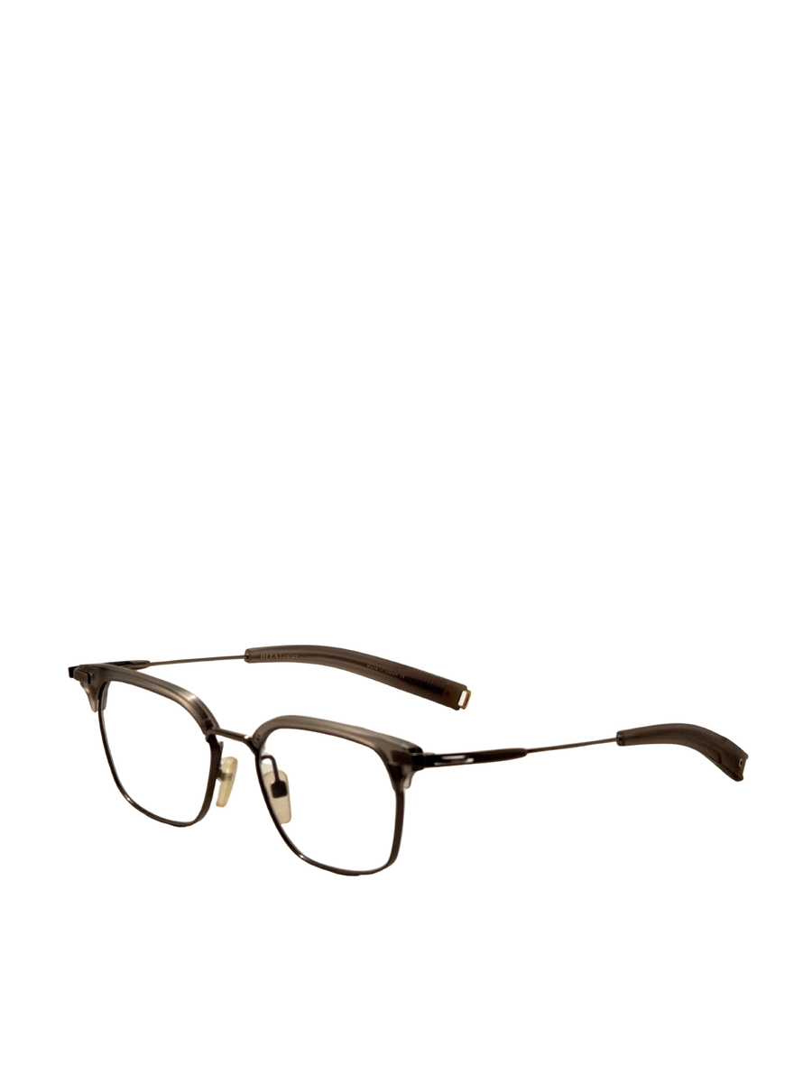Preloved - Dita Mens Lancier 52mm Satin Crystal Grey Antique Silver Eyeglasses Dlx410-A-02 One Color