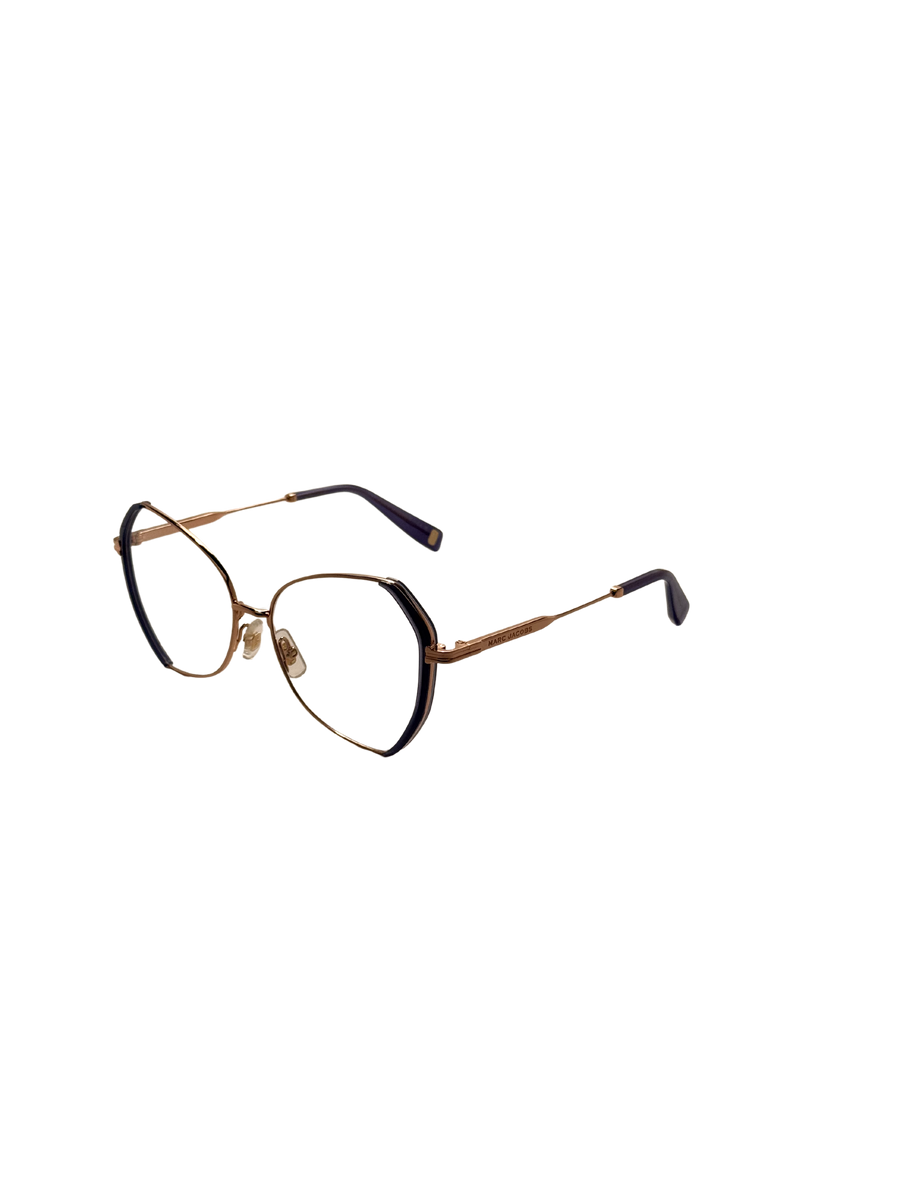 Preloved - Marc Jacobs Womens Runway 55 Mm Gold Blue Eyeglasses Mj1081-Lks-55 One Color