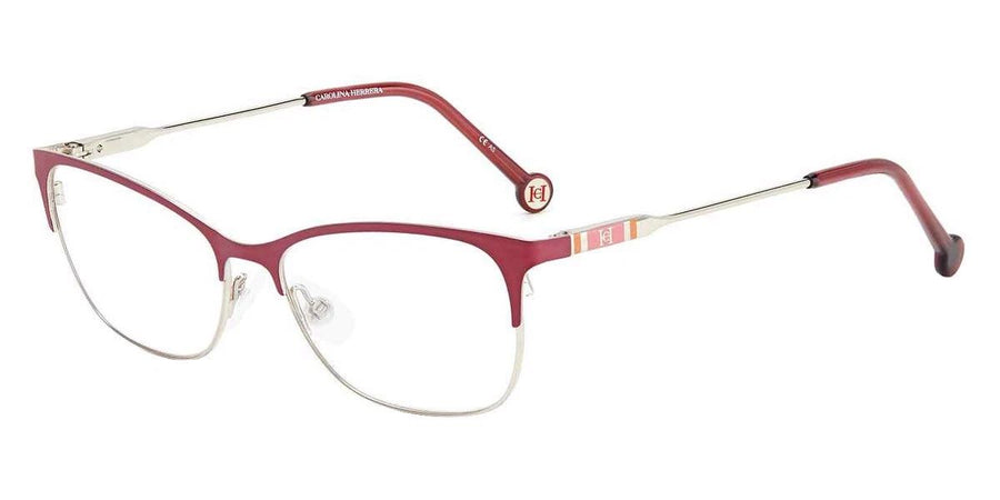 Preloved - Carolina Herrera Womens 53 Mm Gold Cherry Eyeglasses Ch0074-Yep-53 One Color