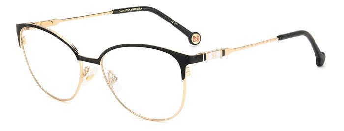 Preloved - Carolina Herrera Womens 55 Mm Black Gold Eyeglasses Her0120-2m2-55 One Color