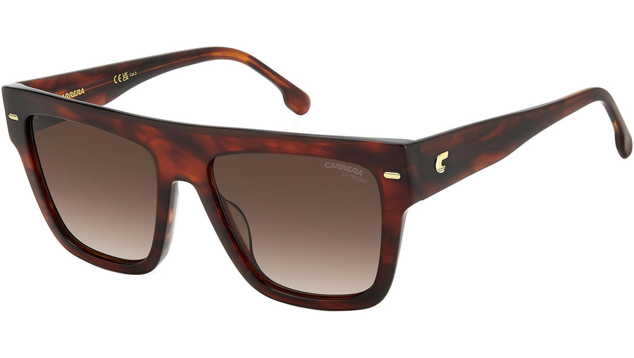 Preloved - Carrera Womens 55 Mm Brown Horn Sunglasses Carrera3016-S-Ex4-55 One Color