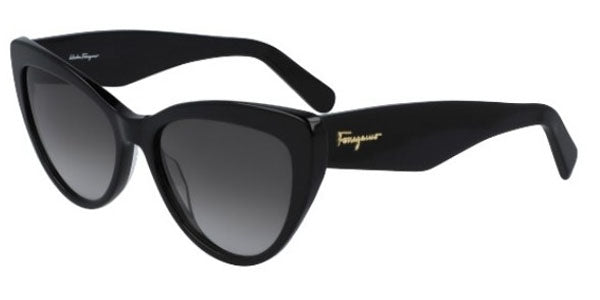 Preloved - Ferragamo Womens 56 Mm Black Sunglasses Sf930scp-001-56 One Color
