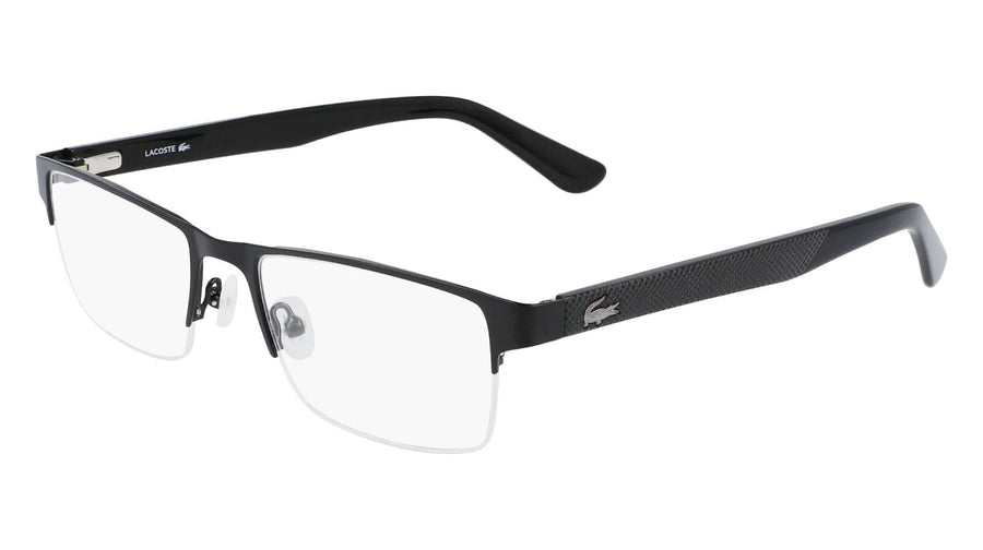 Preloved - Lacoste Mens 55 Mm Matte Black Eyeglasses L2237g-002-55 One Color