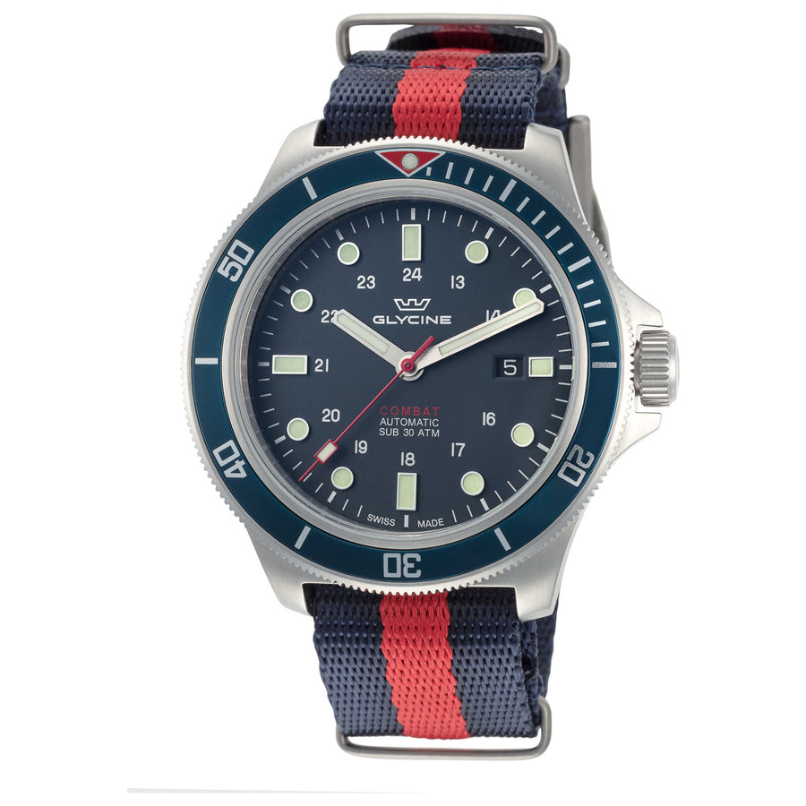 Preloved - Glycine Mens Combat Sub 46mm Automatic Watch Gl0257 One Color Watches