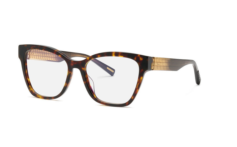 Preloved - Chopard Womens 54 Mm Shiny Dark Havana Eyeglasses Vch379m540722 One Color