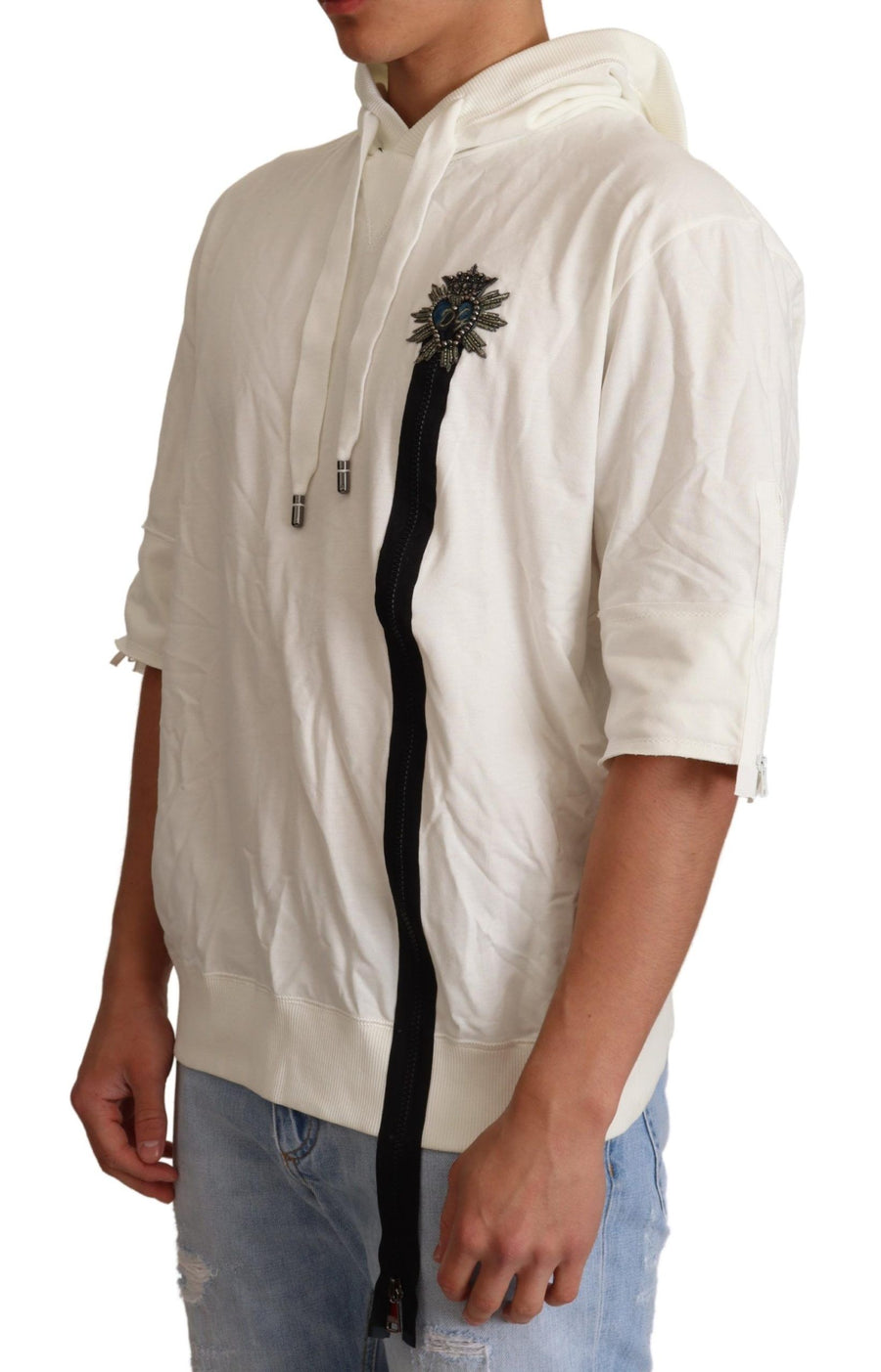 Dolce & Gabbana 100% Cotton hoodie in white