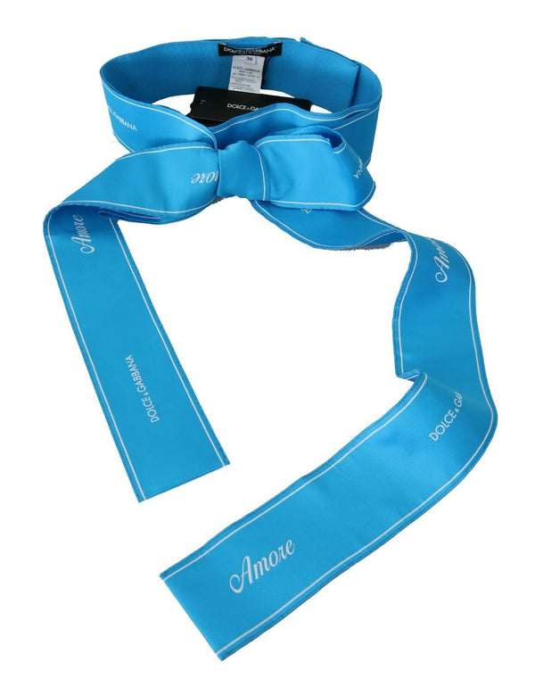 Dolce & Gabbana 100% polyester belt in blue