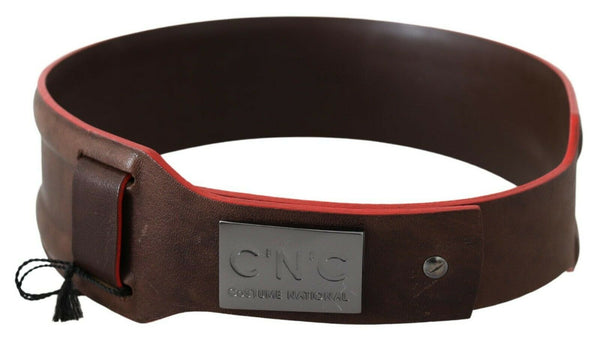 Costume National Belt Leather belt in brown