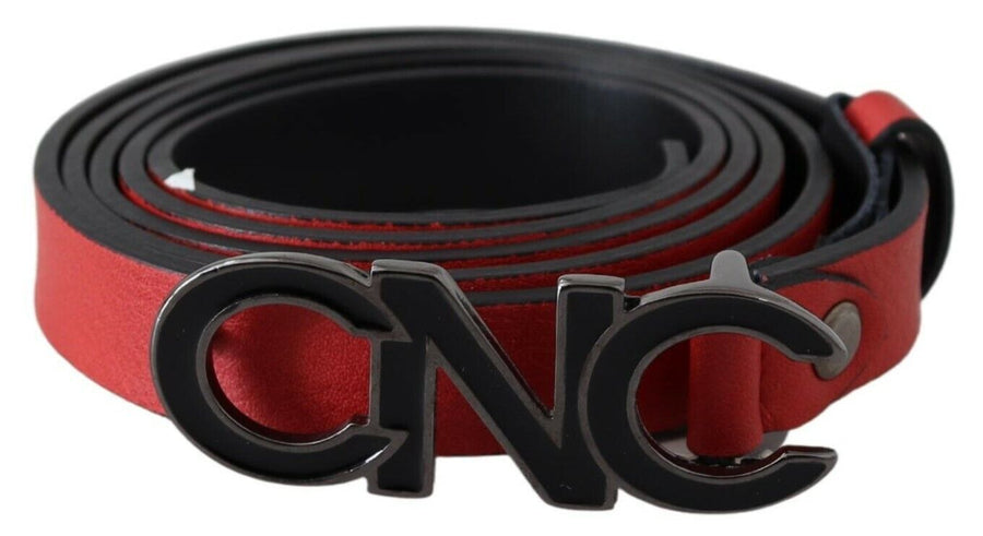 Costume National Leather belt in red