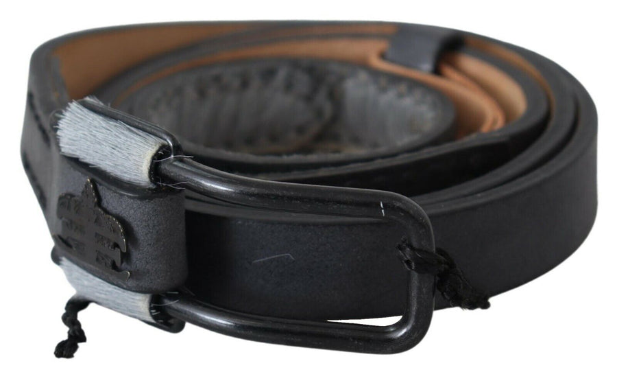 Ermanno Scervino Leather belt in black
