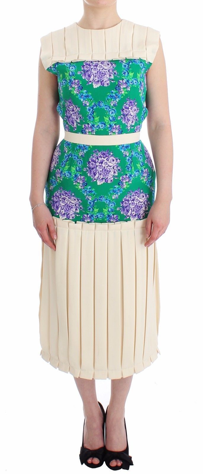 Caterina Gatta Silk blend dress in green