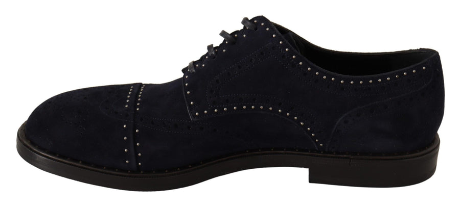 Dolce & Gabbana 100% Suede derby shoe in black
